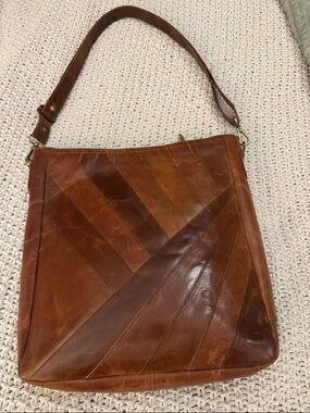 High Noon Brown Leather Crossbody Bag